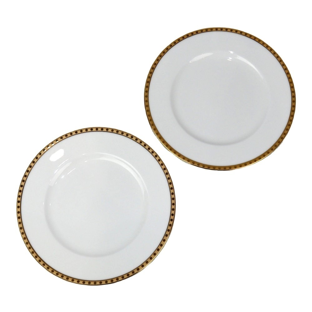 Tiffany Gold Band Dinner Plates Tableware